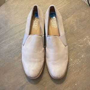 Franco Sarto size 7.5 Taupe Suede slip-ons